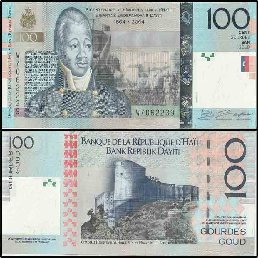 Haiti-100-Gourdes-Banknote,-2016,-P-275a,-UNC