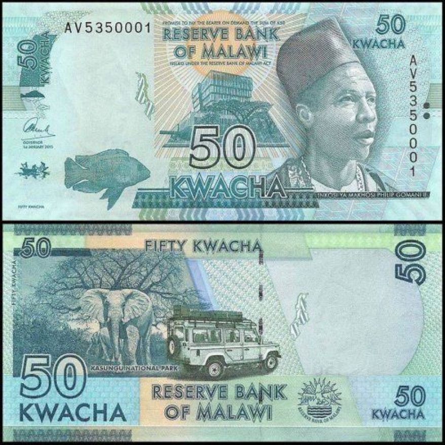 Malawi 50 Kwacha, 2015, P-64b, UNC
